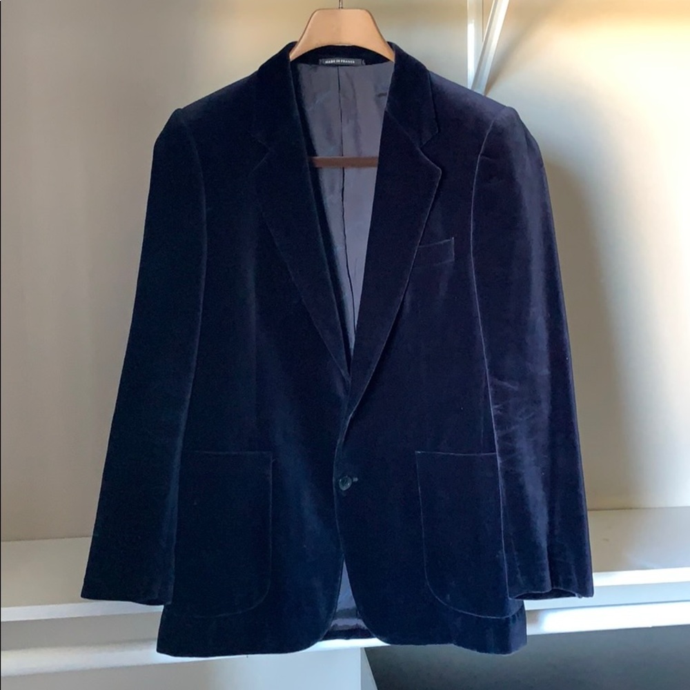 YSL - ⚜️ Velvet Navy Blazer